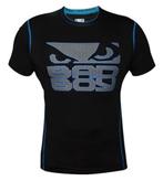 Bad Boy Carbon Rash Guard S/S Neo Blue, Vechtsport, Verzenden