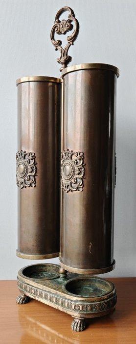 Paraplustandaard/rek - Brons, Brons, koper - Hoogte : 76 cm, Antiek en Kunst, Antiek | Overige Antiek