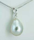 Zonder Minimumprijs - Hanger - 18 karaat Witgoud Parel -