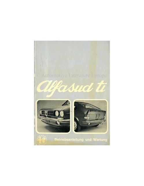 1974 ALFA ROMEO ALFASUD TI INSTRUCTIEBOEKJE DUITS, Auto diversen, Handleidingen en Instructieboekjes