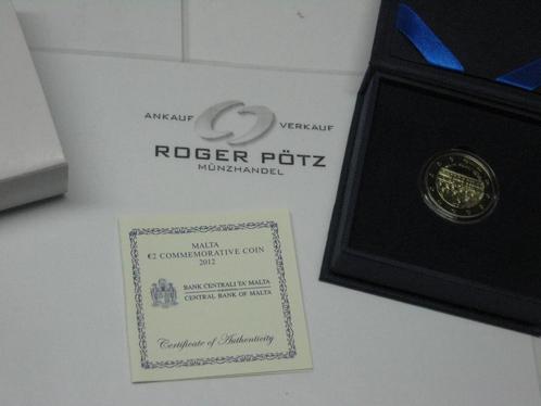 Malta 2 Euro 2012 Mehrheitswahlrecht Pp koper-nikkel, Postzegels en Munten, Munten | Europa | Euromunten, België, Verzenden