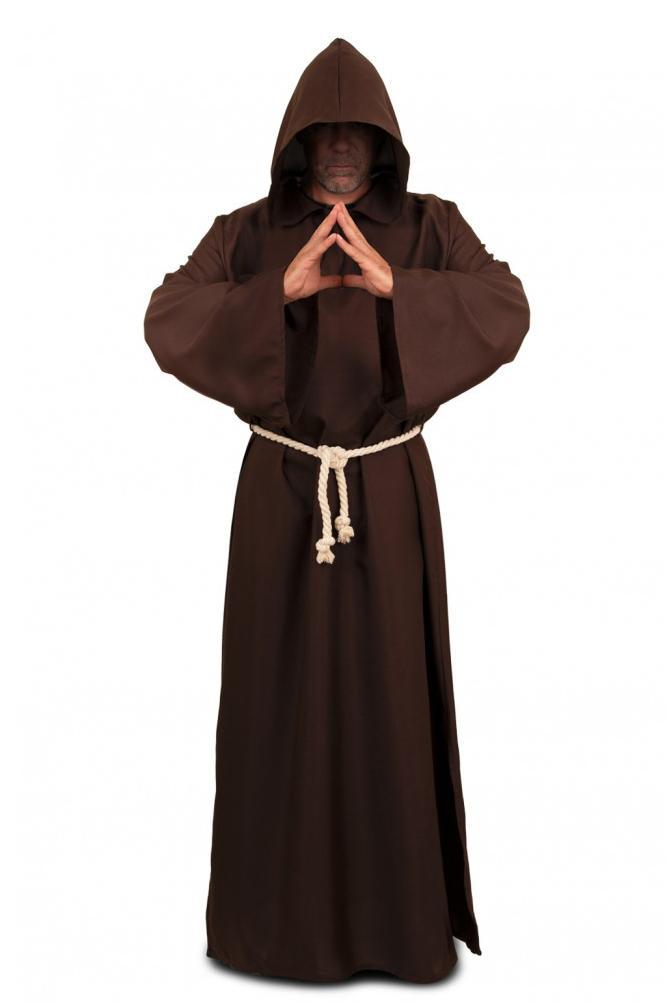 Monnik Kostuum Bruin Magere Hein Pak Beul Lange Cape Gewaad, Kleding | Heren, Carnavalskleding en Feestkleding, Nieuw, Ophalen of Verzenden