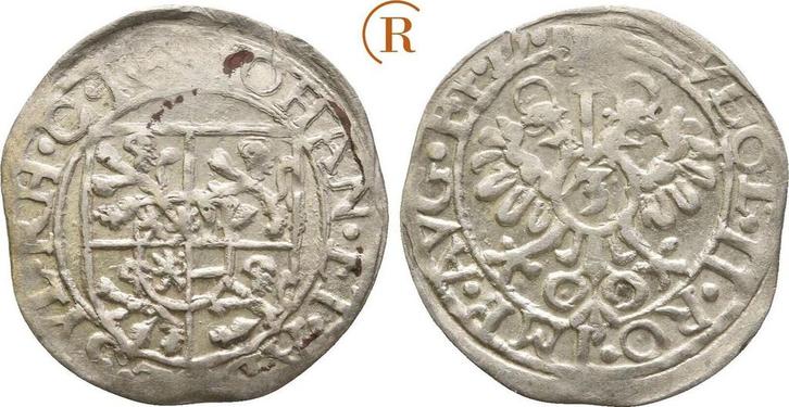 3 Kreuzer Alzenz o J Salm Grumbach: Johann en Adolf, 1606..., Postzegels en Munten, Munten | Europa | Niet-Euromunten, België