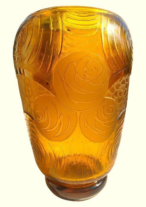 MONTJOYE - Auguste HEILIGENSTEIN - Vaas - Art-Decovaas en, Antiek en Kunst, Antiek | Glaswerk en Kristal