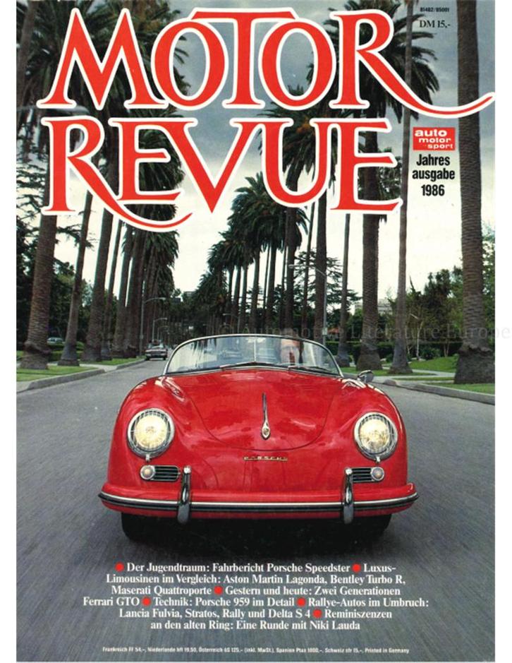 1986 MOTOR REVUE JAARBOEK DUITS, Boeken, Auto's | Folders en Tijdschriften, Ophalen of Verzenden
