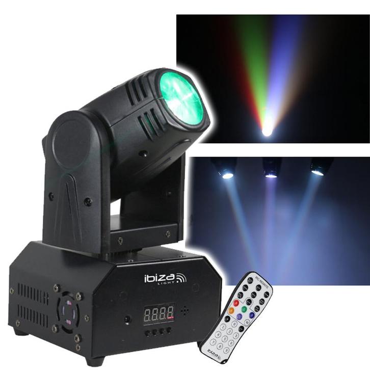 Ibiza Light LMH250-RC 1x 10W RGBW Movinghead, Muziek en Instrumenten, Licht en Laser