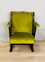 Chaise - Bois, Velours - Fauteuil de cinéma vintage