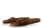 Manfield Slippers in maat 41 Cognac | 5% extra korting, Slippers, Overige kleuren, Verzenden, Zo goed als nieuw