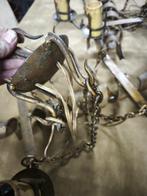 Hangende plafondlamp (2) - Gietijzer - 2 oude lampen, Antiquités & Art