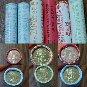 Finlande, Italie. Coin Roll 1999/2018 (260 monete) in 6