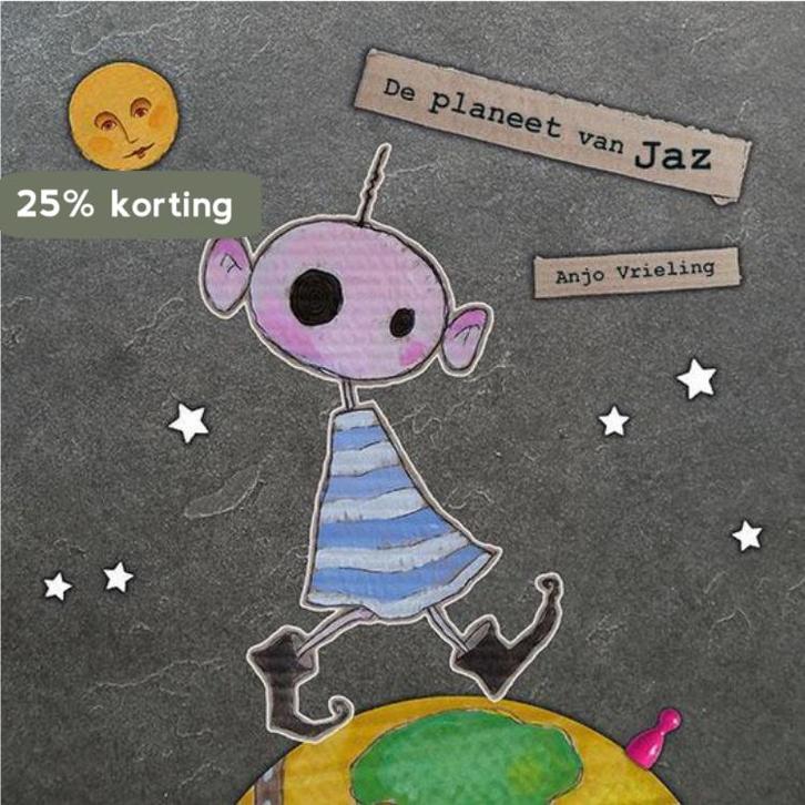 De planeet van Jaz 9789082284003 Anjo Vrieling, Boeken, Prentenboeken en Plaatjesalbums, Zo goed als nieuw, Verzenden