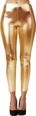2dekans | Dressforfun Metallic legging goud M -, Ophalen of Verzenden, Nieuw