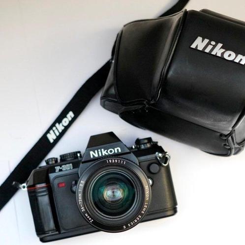 Nikon F-301 met CP-36 Nikon hoes en Nikon 36-72mm F3.5 E, TV, Hi-fi & Vidéo, Appareils photo analogiques