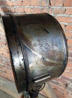 Staande lamp - Glas, Hout, Staal - De Treinkoplamp