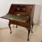 Heal & Son London - Secrétaire - Noyer, Cuir, Bronze - H :