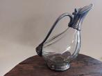 wijnkaraf eend - Karaf - glas en verzilverd