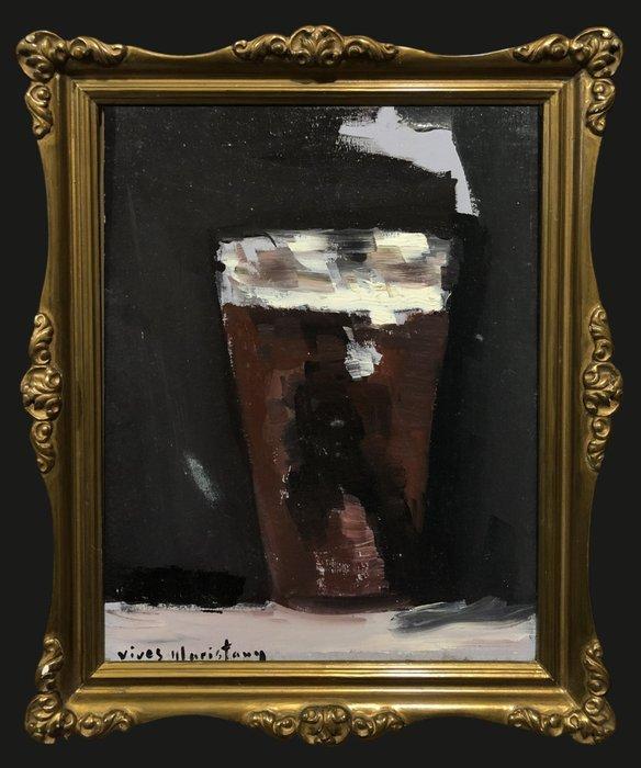 Vives Maristany (XX) - Café Noir, Antiquités & Art, Art | Peinture | Classique
