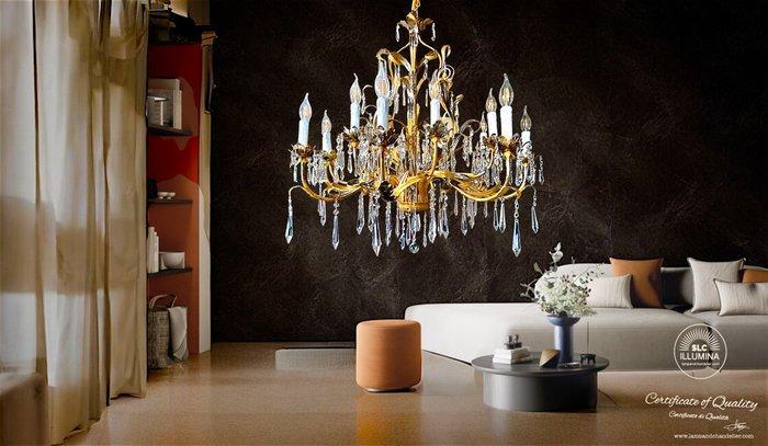 SLC Illumina - MG - Kroonluchter - prisma - Smeedijzer -, Antiek en Kunst, Kunst | Designobjecten