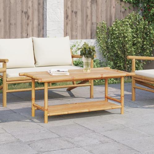 vidaXL Salontafel 110x55x45 cm bamboe, Huis en Inrichting, Tafels | Salontafels, Nieuw, Verzenden