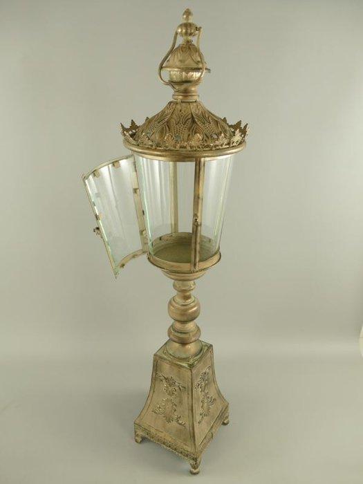 Lantaarn - Gietijzer, Glas - 95 cm, Antiek en Kunst, Antiek | Boeken en Manuscripten