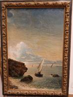 Escuela Impresionista (XIX) - Vista costera, Antiquités & Art