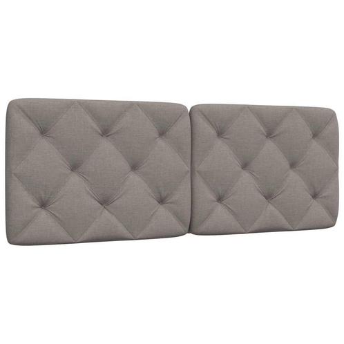 vidaXL Hoofdbordkussen 120 cm stof taupe, Huis en Inrichting, Slaapkamer | Bedden, Nieuw, Verzenden