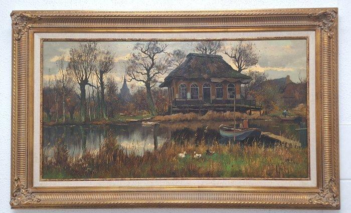 Chris Snijders (1881-1943) - Theehuisje van Freericks, Antiek en Kunst, Kunst | Schilderijen | Klassiek