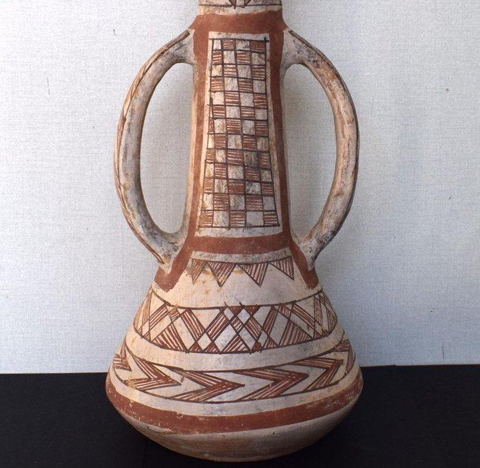 Grote AMPHORA 37 cm keramiek - Berber Kabyle - Terracotta, Antiek en Kunst, Kunst | Niet-Westerse kunst