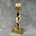 sculptuur, NO RESERVE PRICE - Sculpture Cubist Lady - Bronze
