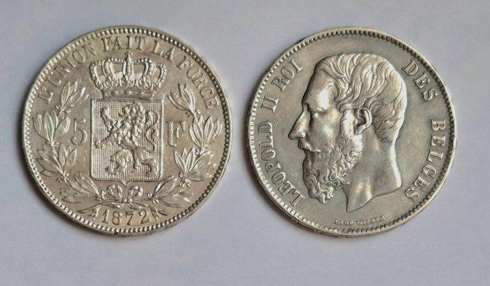 België. Leopold II. 5 Francs 1870/1872 (Zonder minimumprijs), Postzegels en Munten, Munten | Nederland