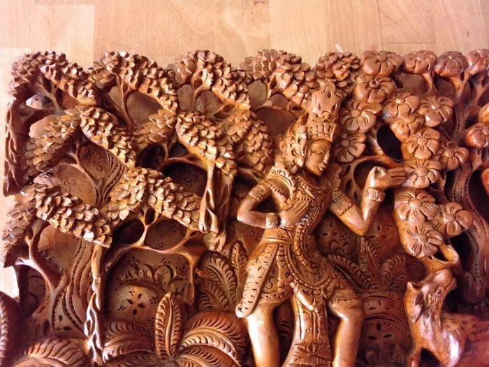 Beeld, Balinees Houtsnijwerk - 23 cm - Djati, Antiek en Kunst, Kunst | Niet-Westerse kunst