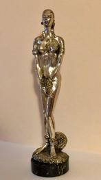 Beeld, Scultura Donna in Catene - 45 cm - Goud, Marmer