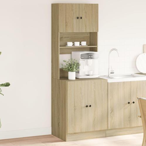 vidaXL Keukenkast 60x50x180 cm bewerkt hout sonoma, Huis en Inrichting, Kasten | Overige, Nieuw, Verzenden