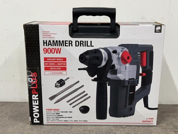 Veiling - Powerplus boorhamer 900W POWE10060, Doe-het-zelf en Bouw, Gereedschap | Boormachines