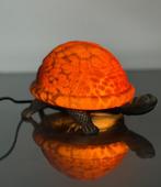Nachtlampje - Metaal, Glas - Schildpadlamp, Antiek en Kunst
