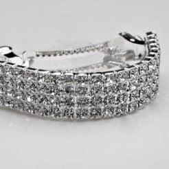 Haarspeld Floral Updo Clip Zilver Flora, Hobby en Vrije tijd, Knutselen, Nieuw