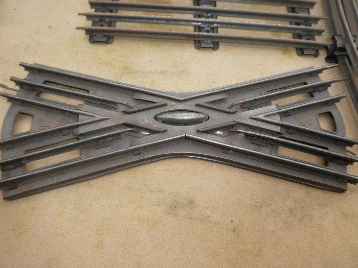 Märklin 0 - Modeltreinsporen (59) - Sporen: 41x gebogen, 17x, Antiquités & Art, Antiquités | Jouets