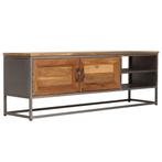 vidaXL Tv-meubel 120x30x40 cm gerecycled teakhout en staal, Verzenden, Nieuw
