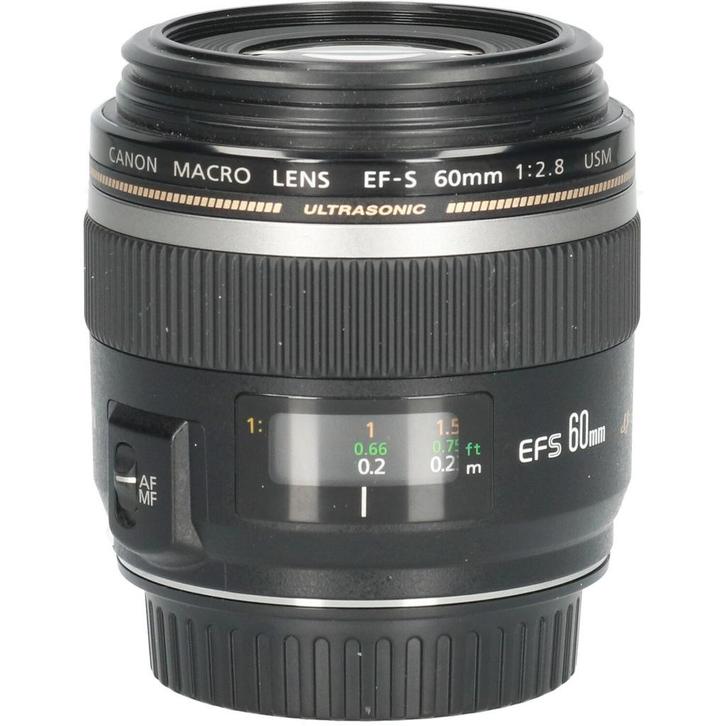 Tweedehands Canon EF-S 60mm f/2.8 Macro USM CM4775, Audio, Tv en Foto, Foto | Lenzen en Objectieven, Overige typen, Gebruikt, Ophalen of Verzenden