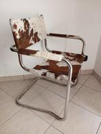 Fauteuil - Chroom, Leder, Antiek en Kunst