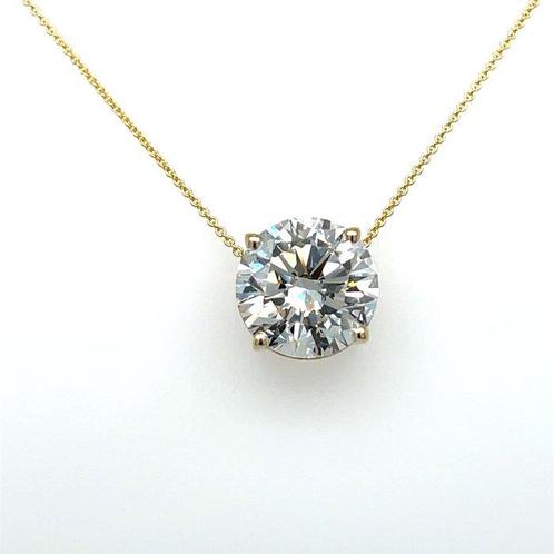 Halsketting - 14 karaat Geel goud - 7.02ct. tw. Diamant, Handtassen en Accessoires, Kettingen