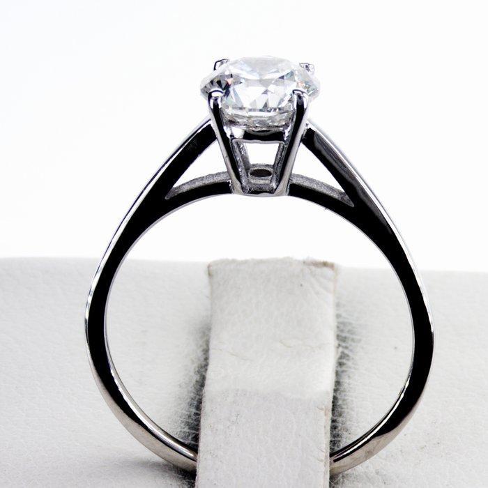 Zonder minimumprijs - Verlovingsring - 14 karaat Witgoud -, Bijoux, Sacs & Beauté, Bijoux anciens