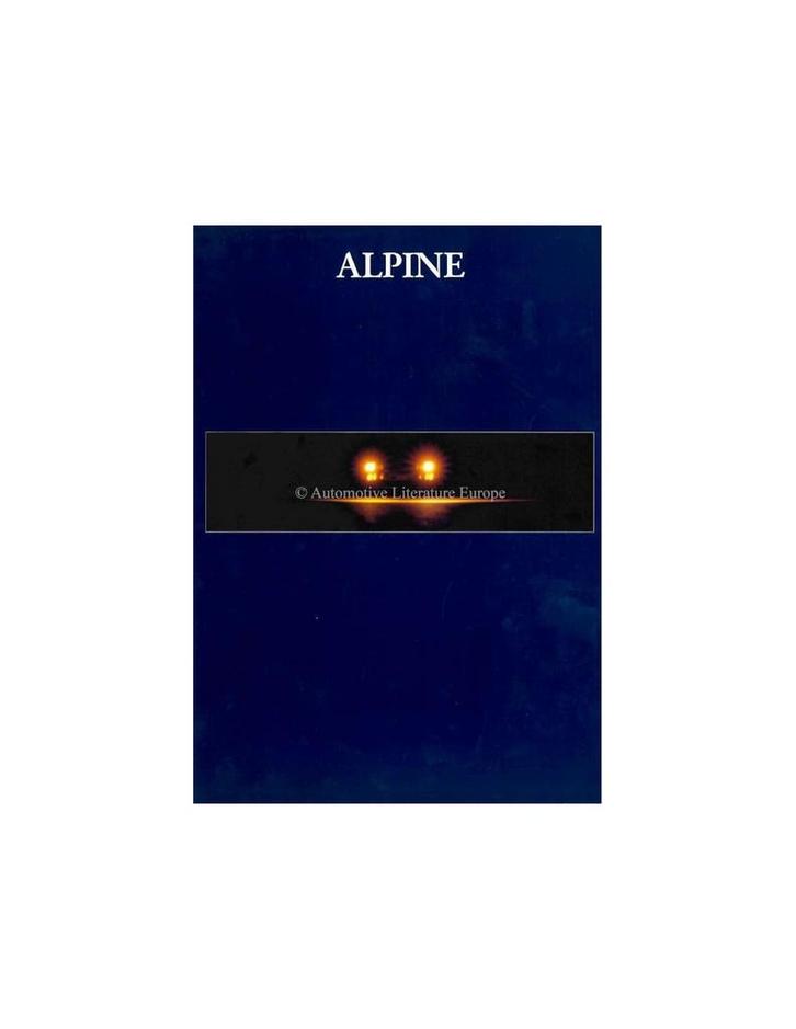 1993 ALPINE A610 TURBO BROCHURE FRANS, Boeken, Auto's | Folders en Tijdschriften