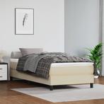 vidaXL Boxspring bed kunstleer crèmekleurig 80x200 cm, Verzenden, Nieuw
