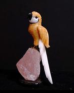 Rozenkwarts x Oranjecalciet PREMIUM - Rozenquartz harten met, Verzamelen, Mineralen en Fossielen