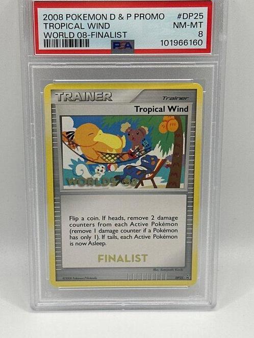 Pokémon - 1 Graded card - world championship 2008 tropical, Hobby en Vrije tijd, Verzamelkaartspellen | Pokémon