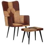 Fauteuil Bruin | OP = OP | 30% Voordeel Nu!, Verzenden, Minder dan 75 cm, Nieuw, Leer