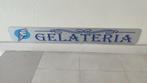 Plaque - gelateria en aluminium fer