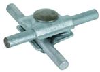 Dehn MV klem voor Rd 8-10mm met M10x35mm spantkopschroef en, Verzenden, Nieuw