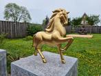 Beeld, Ceramic Horse Gold - 30.5 cm - Keramiek